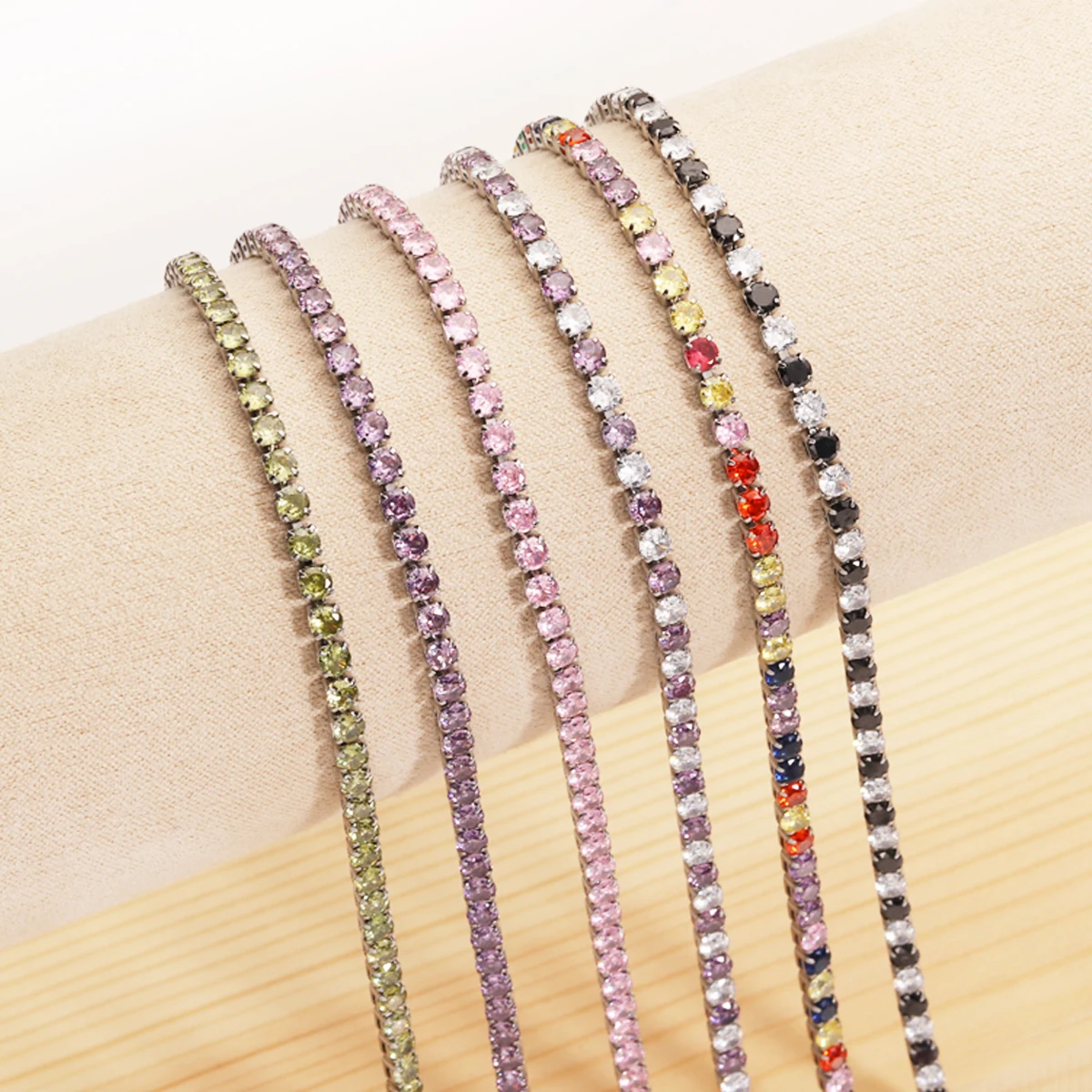 2026 neue In Edelstahl Armband Für Frauen Einstellbare Tennis Armband Luxus Zirkonia Armband Freundin Geschenk Pulsera Femme