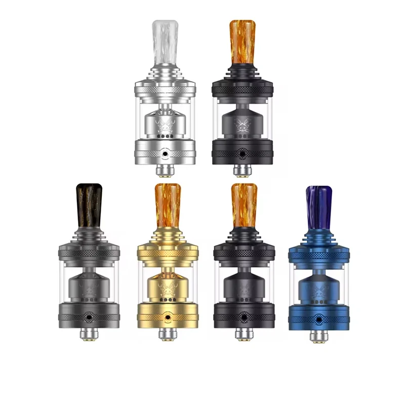 اصلی Hellvape Dead Rabbit MTL RTA ٹینک 23mm 2ML/4ML سنگل کوائل ایٹمائزر 0.7ohm Ni80 Clapton Vape Vaporizer 510 Drip Tip