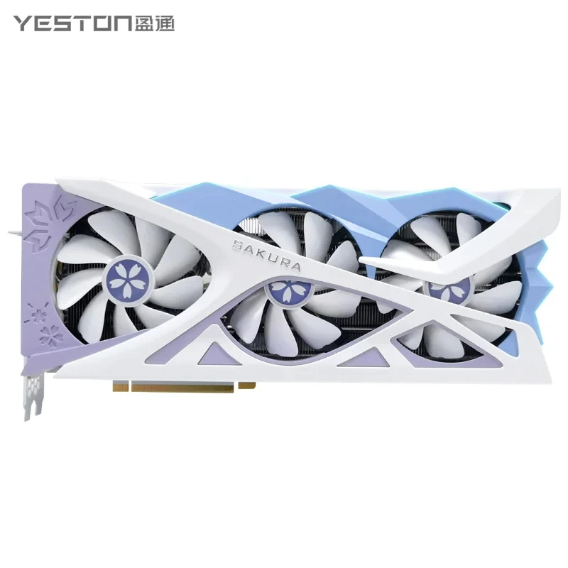 Б/У Видеокарта Yeston Nvidia GeForce RTX4070 Super-12G D6X FBVDD2 192 бит 16 PIN*1 Видеокарта GDDR6X GPU 비디오 카드 Для 7800