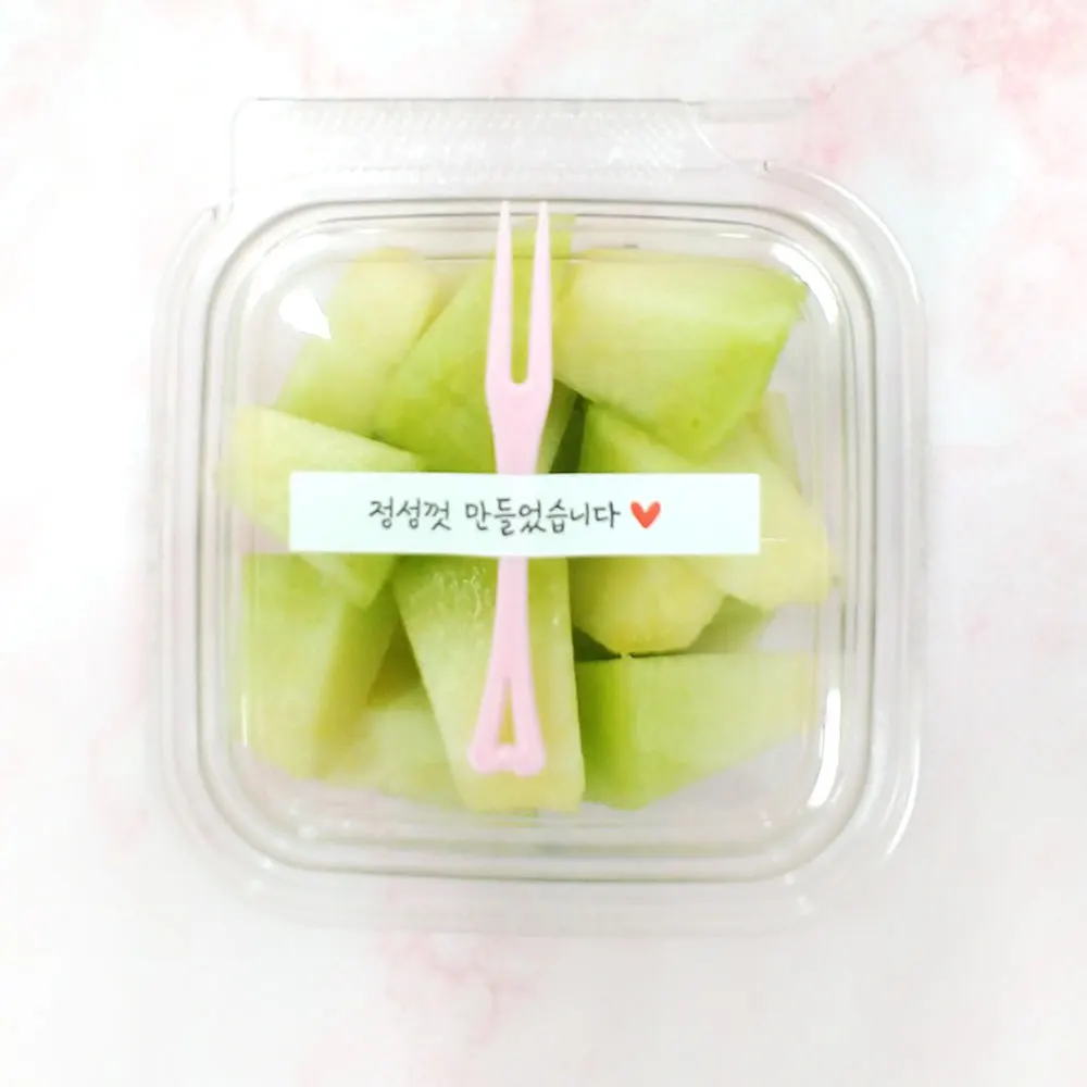이온수로 세척한 패밀리 컵과일