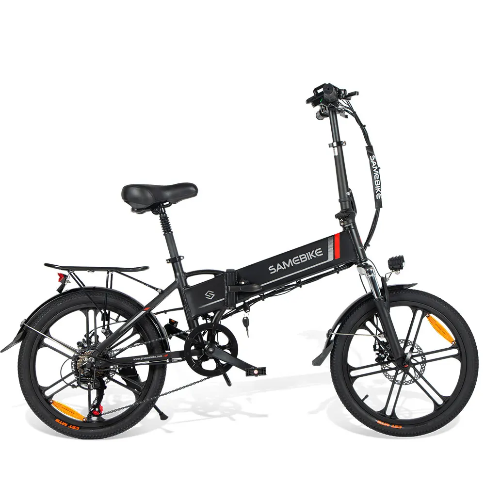 AliExpress SAMEBIKE Samebike 20LVXD30-II Folding Electric Bike 48V10.4Ah Lithium Battery 350W Rear Hub Motor Ebike Double Disc Brake 7S Shifter 20 Inch Electric Bicycle