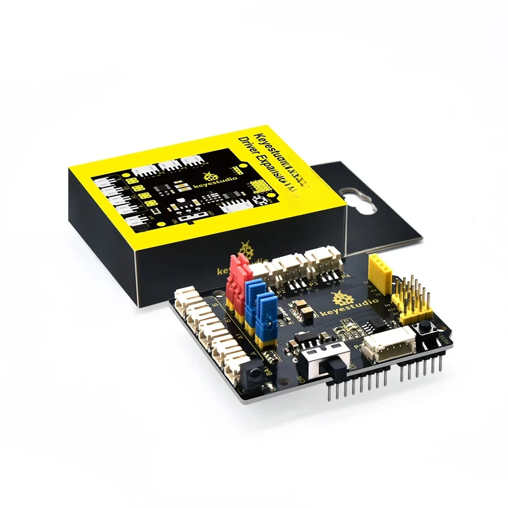 NOWOŚĆ! Płytka rozszerzeń sterownika silników Keyestudio 8833, kabel USB PH2.0, DC 6-9V dla Arduino, sterowników BT, WiFi i serwomechanizmów, robota do pisania. — zdjęcie 2