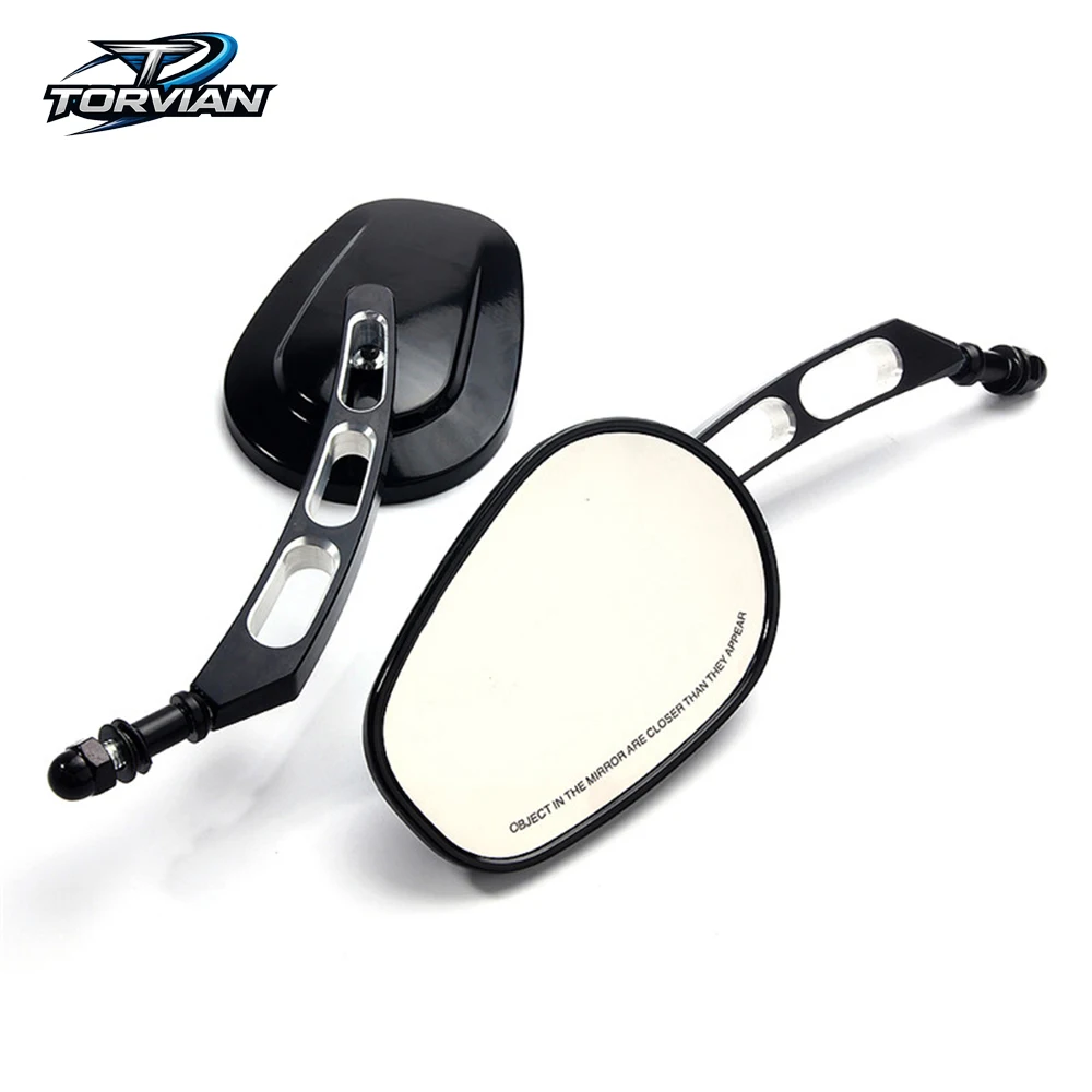 Torvian  Motorcycle Mirrors CNC Aluminum Universal Side Mirrors 8mm Threaded Motorbike Mirrors Accessories