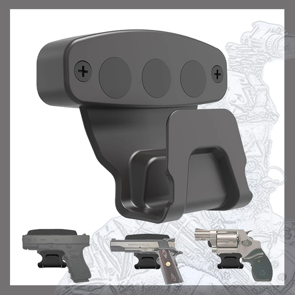

AR15 M4 G17 19 Magnet Gun Holder for Wall Magnetic Pistol Rack Holster with Trigger Guard Protection Quick Release Easy Access