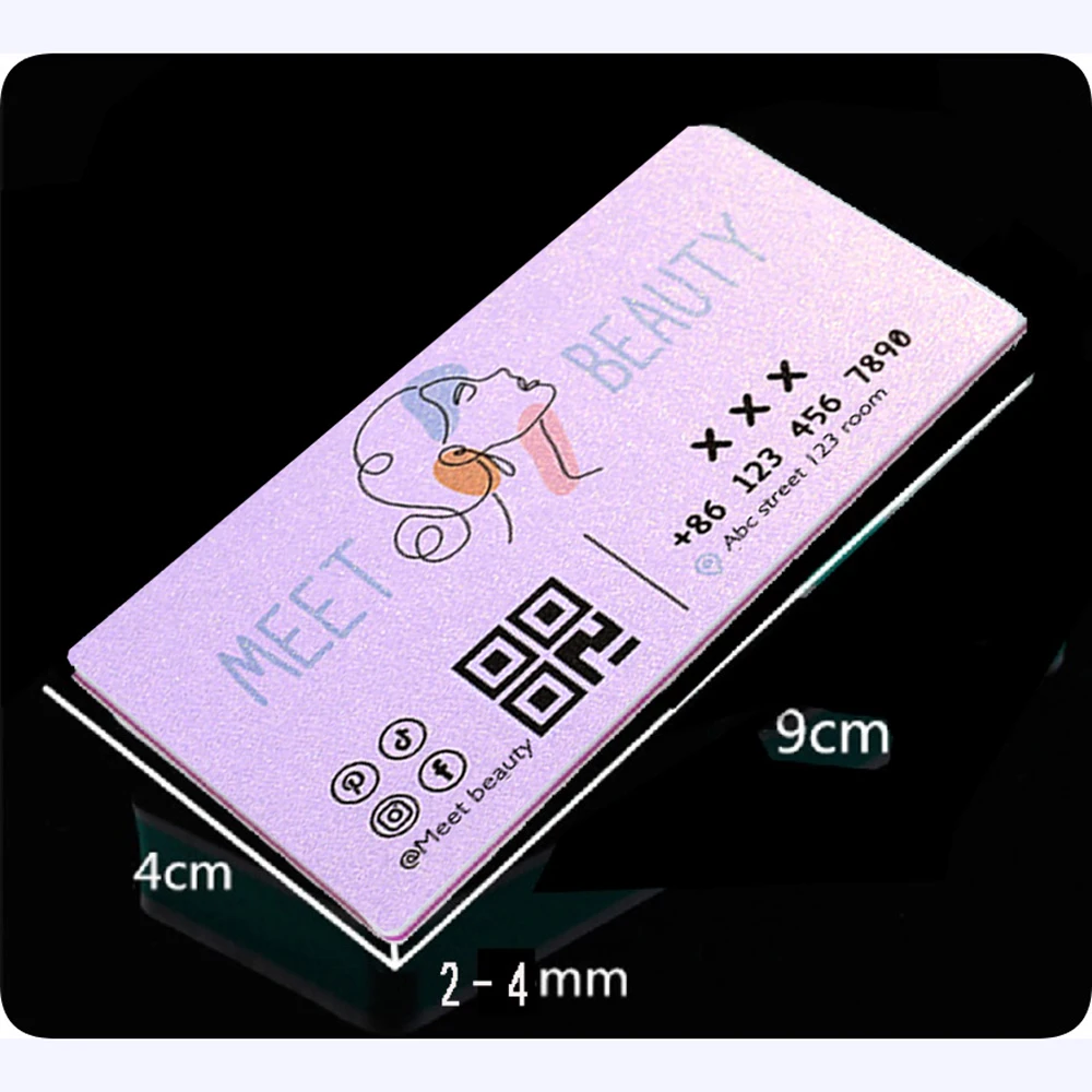 Nail file, innovative business card design nail file business card, personalized nail file/business card,Customized nail files