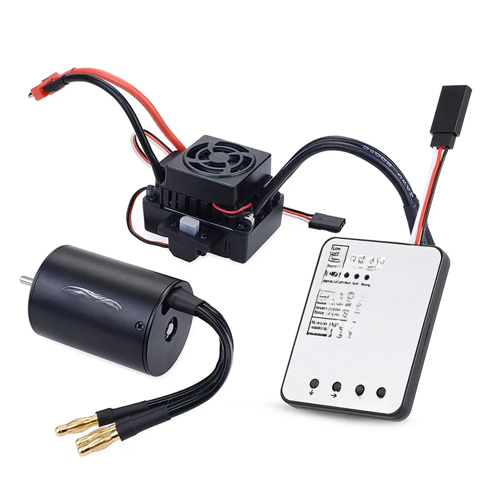Hoge Kwaliteit Waterdichte 3650 2300KV 3100KV 3900KV Borstelloze Motor 60A Esc Voor Tamiya Traxxas 1/10 Rc Auto - afbeelding 2