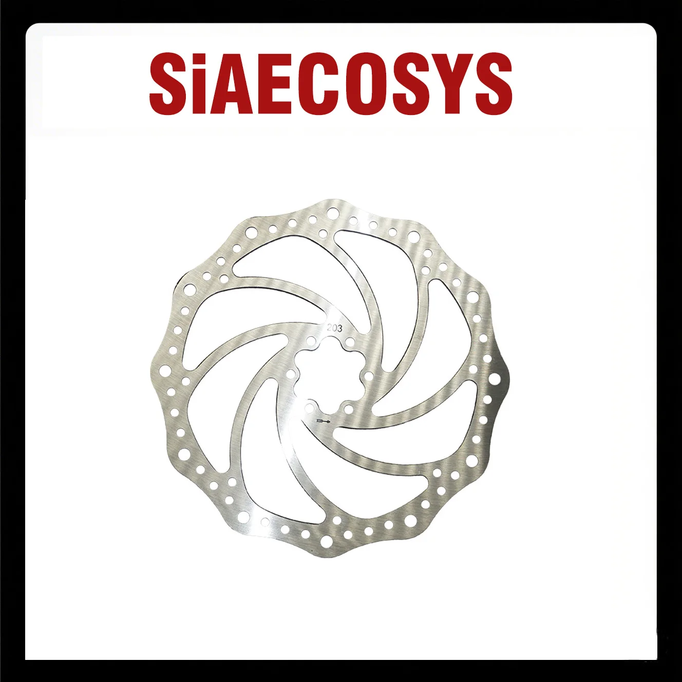 Tarcza hamulcowa rowerowa 203mm Centerlock Hydrauliczna do MTB Roweru Górskiego Roweru Szosowego - Tarcza SiAECOSYS