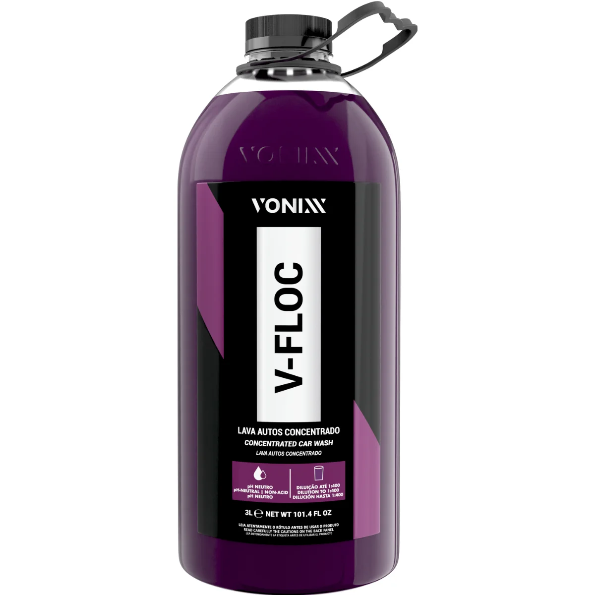 V-Floc 3L Vonixx Neutral Concentrated Automotive Lava Autos Shampoo