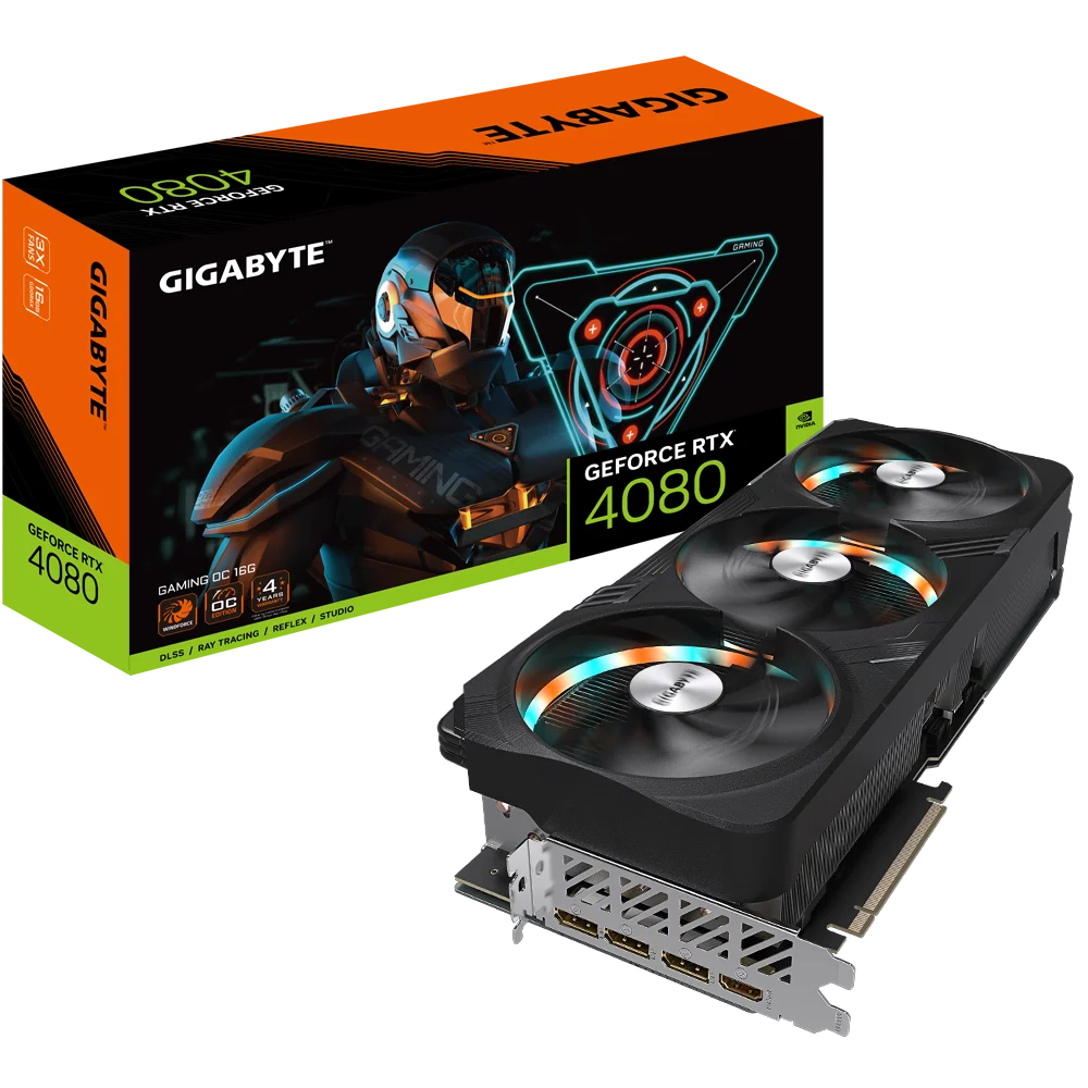 

(Оригинал) GeForce RTX™4080, 16 ГБ игровой OC-Ключ | Видеокарта GIGABYTE Global, бесплатная доставка