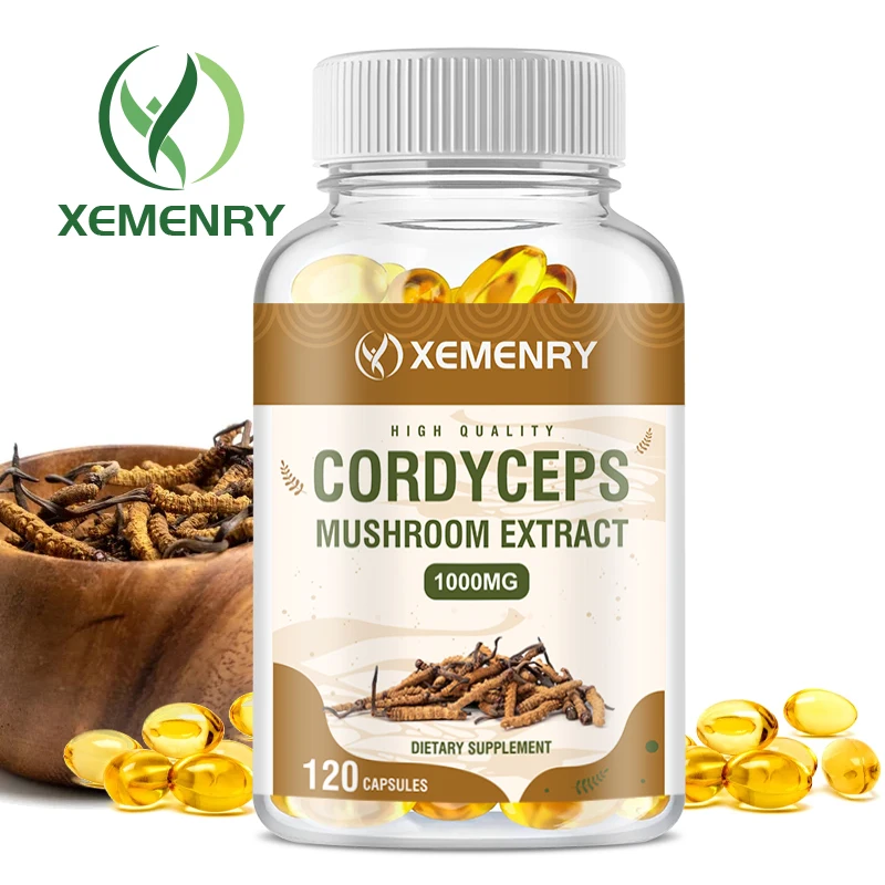 Cordyceps 1000mg - Increase Energy and Endurance, Helps Immune & Cardiovascular Health - 120 Capsules