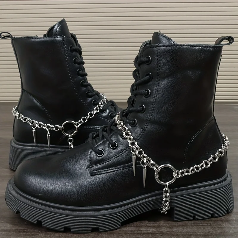 2 pieces of gothic-punk style conical sharp-pointed pendant shoes, suitable for daily wear and as gifts for Halloween