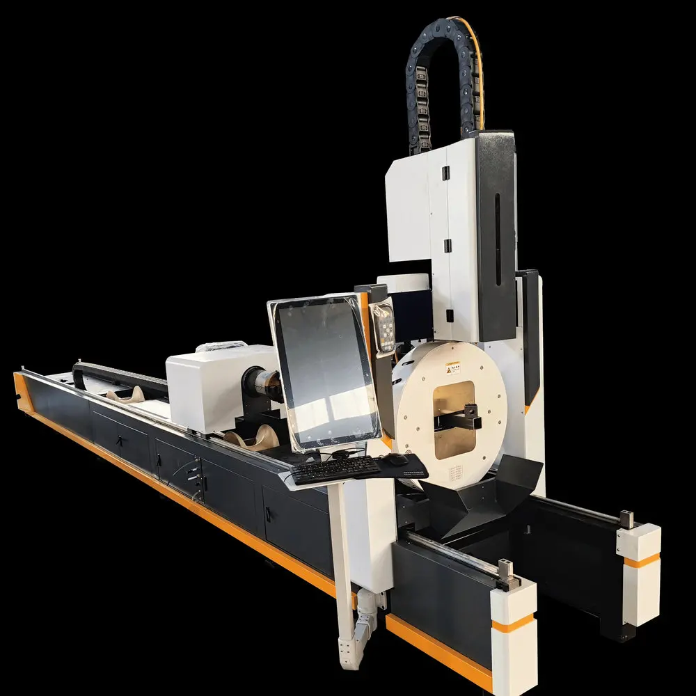 

Automatic Metal Laser Pipe Cutting Machine for Fiber, Stainless Steel and Carbon Steel Round and square Pipes