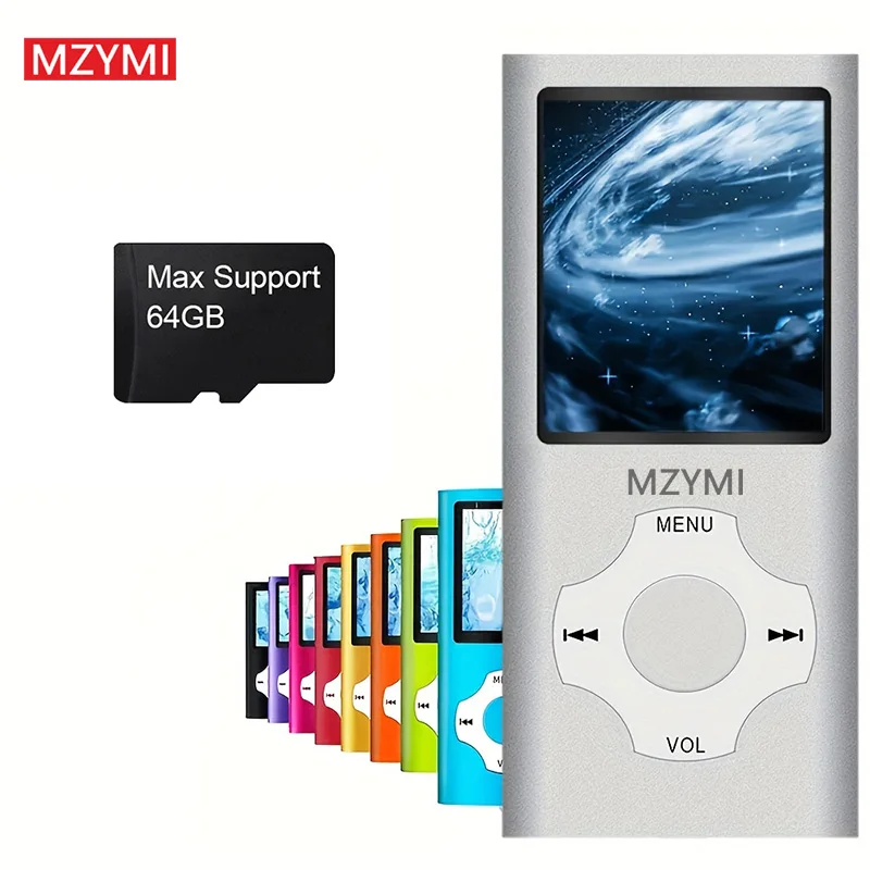 MZYMI M230 MP3 Bluetooth Player FM Radio Portable HiFi stereo ebook Learning Walkman Pocket Audio Multi-language Setting