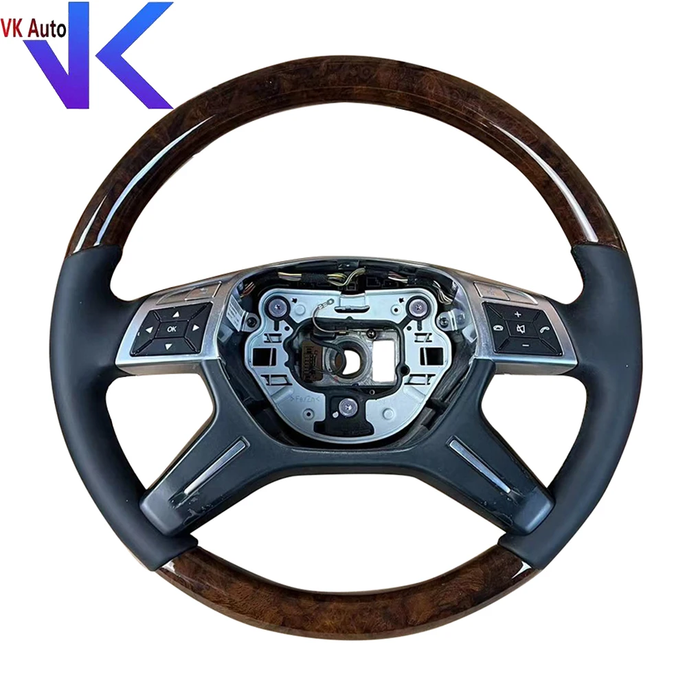 For Mercedes Benz M/ G /E Class Peach Wood Steering Wheel Assembly Accessories