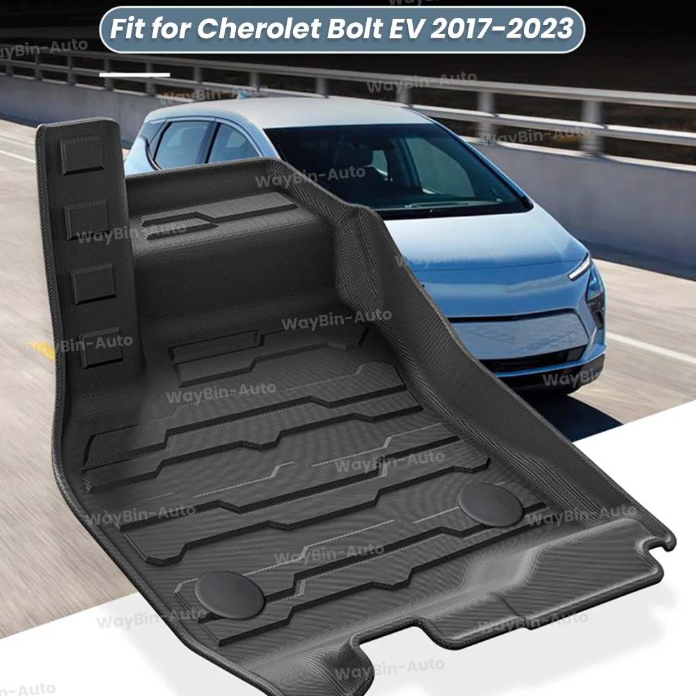 Waterproof TPE Floor Mats for Chevrolet EV Bolt 2017-2023 Anti-Slip Pads Rear Trunk Mats Auto Interior Upgrade Accessories