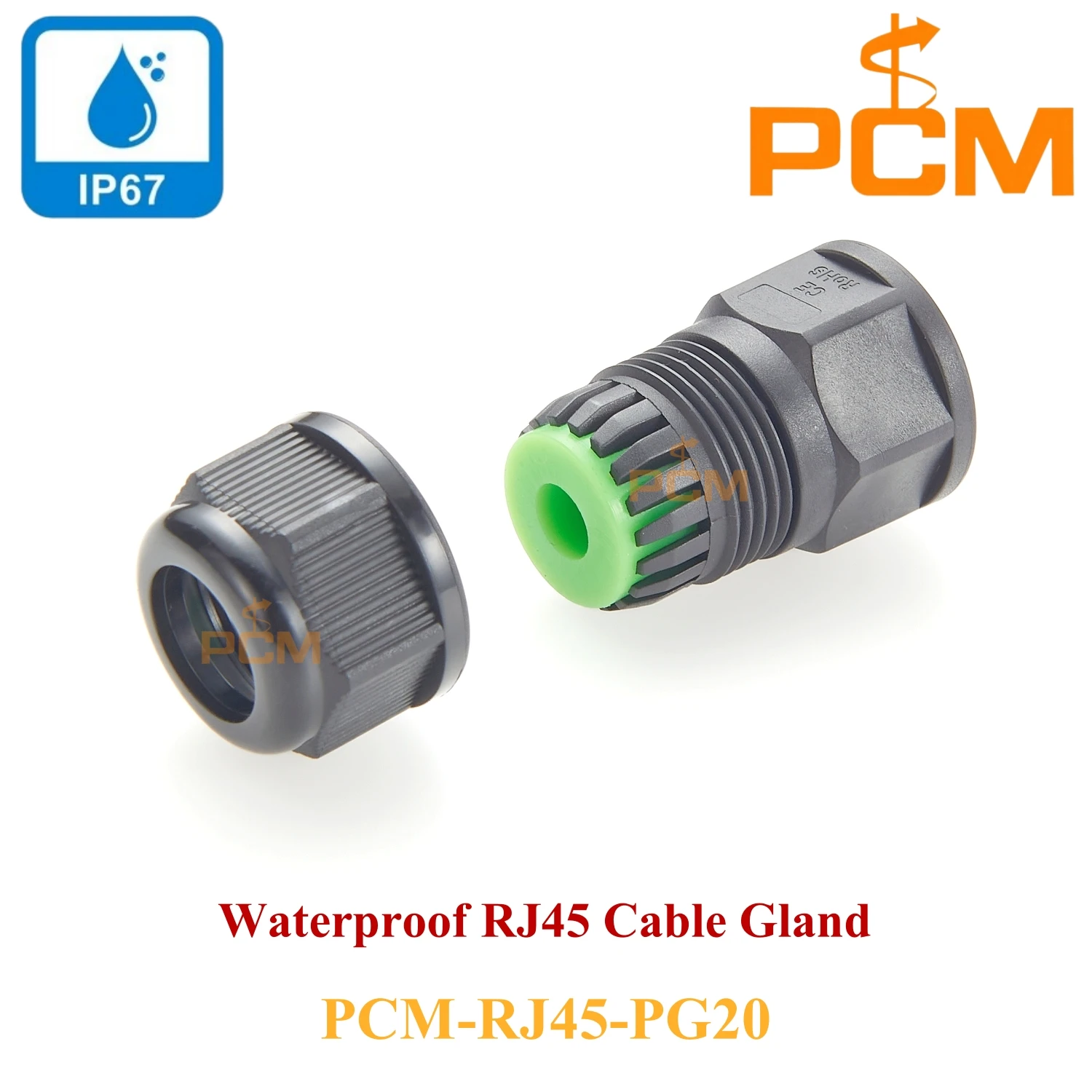 

5pcs IP67/IP68 RJ45 cable protection PG cable Gland connector with waterproof function for outdoor Ethernet wiring