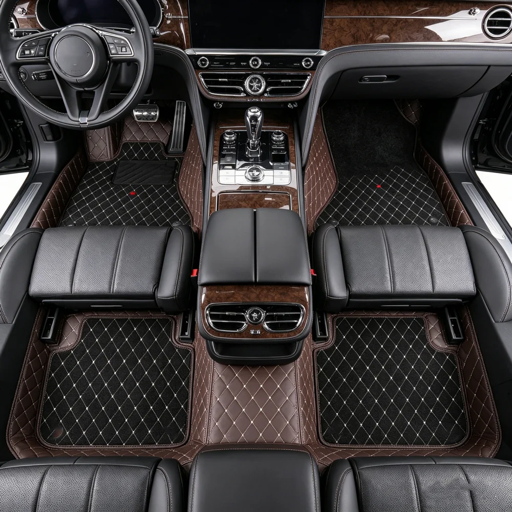 Tapis de sol de voiture personnalisés 5D complets pour BMW Série 3 Touring F31 1.5L 2012-2019 5 places, tapis en cuir imperméables et antidérapants, tapis de sol intérieurs pour voiture, anti-poussière, résistants à l'usure, accessoires de véhicule, Tapetes Alfombras