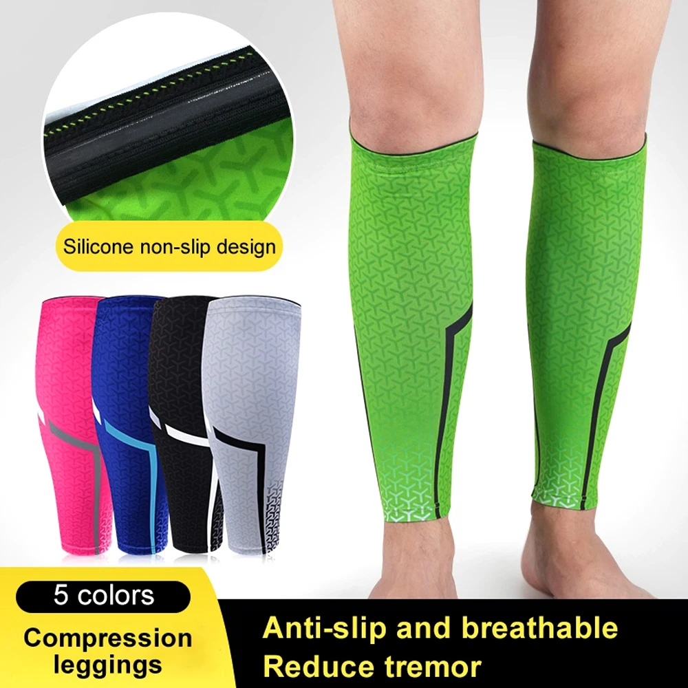 Manchons de Compression de jambe de Performance, manchon de Compression de mollet pour la course à pied, basket-ball, Football, attelle de chaussette, attelle de tibia pour hommes