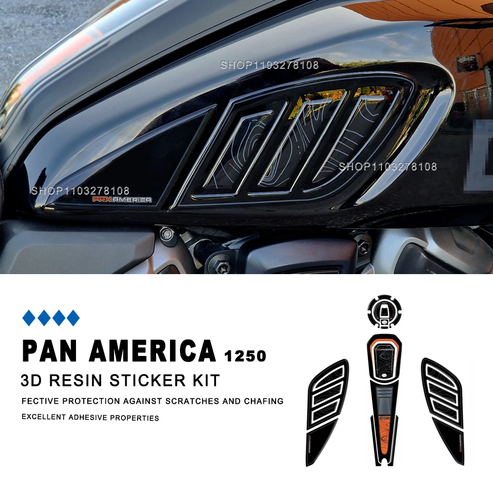 For Harley Davidson Pan America 1250 Limited Edition 3D Resin Motorcycle Tank Pad Protection Sticker New Decorative Decal