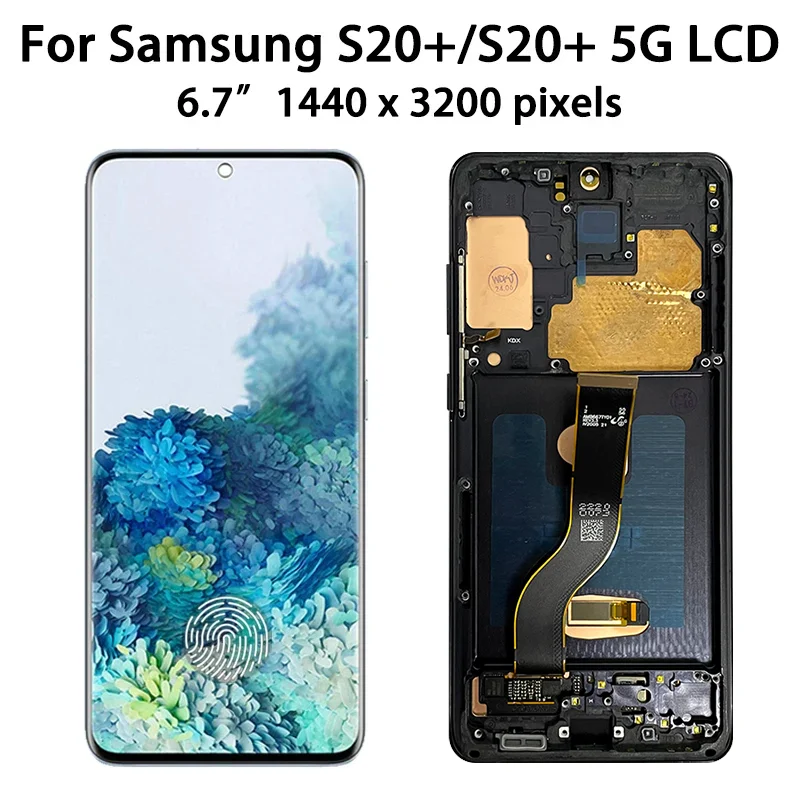 Super AMOLED For Samsung S20 Plus S20+ G985F/DS G986B LCD Display Digital Touch Screen For Samsung S20 G980 G981B LCD