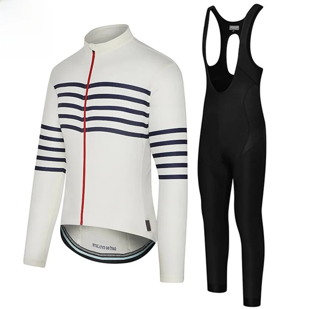 AliExpress NONE Cafe du cycliste Winter Cycling Clothing Men Long Sleeve Fleece Cycling Jersey wear jersey suit MTB warm bib pants Ropa ciclismo