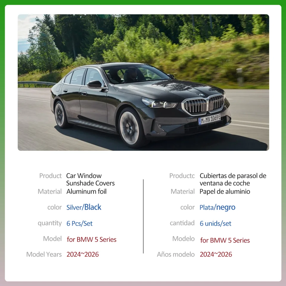 Bmw G60 5 Serisi 2023 ve üz Ledli Ön Panjur Seti Pianoblack FK Tuning Shop - Oto