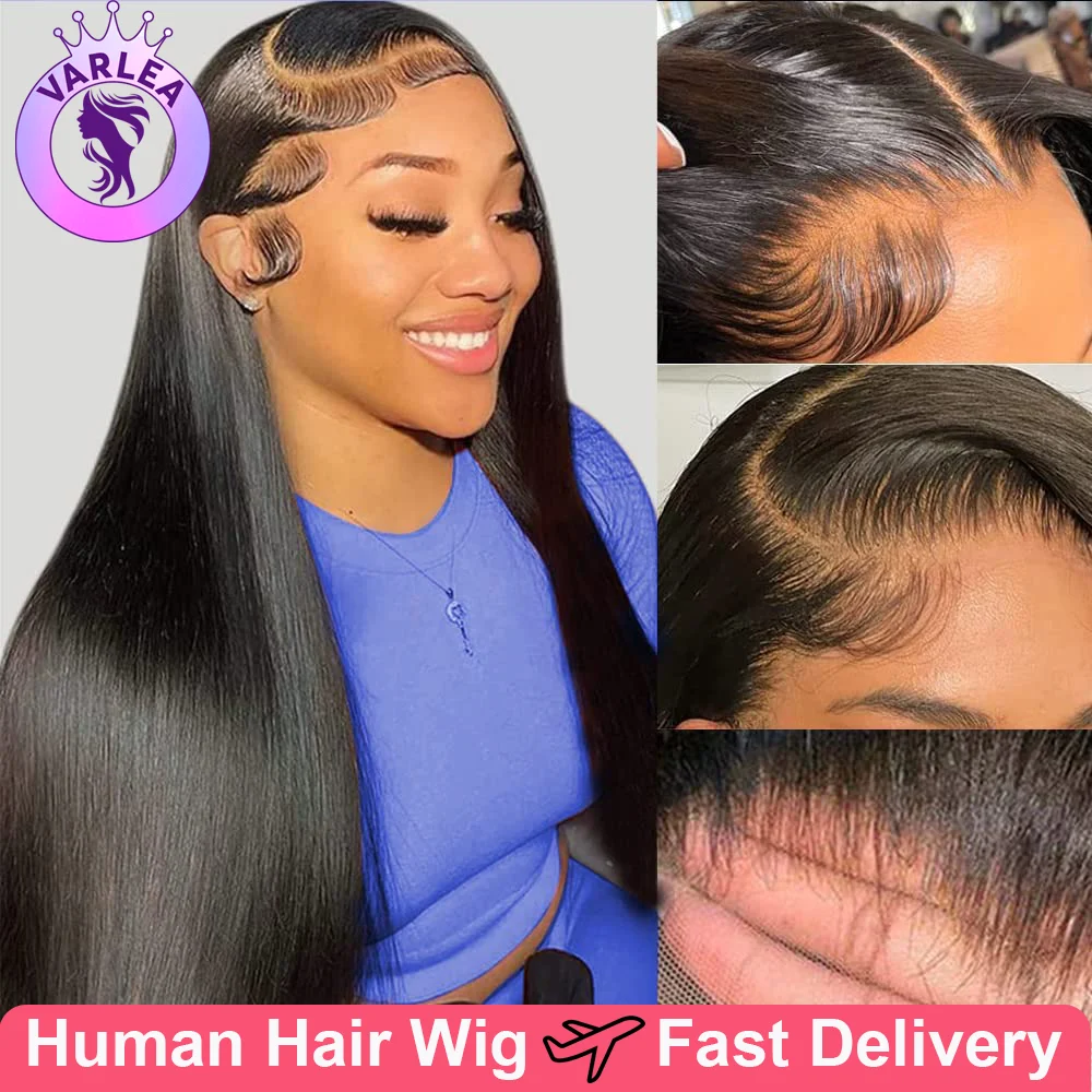 18-30 inch Straight Lace Front Wigs 13x6 Lace Frontal Wig Pre Plucked Straight Human Hair Wig 180 Density Brazilian Glueless Wig