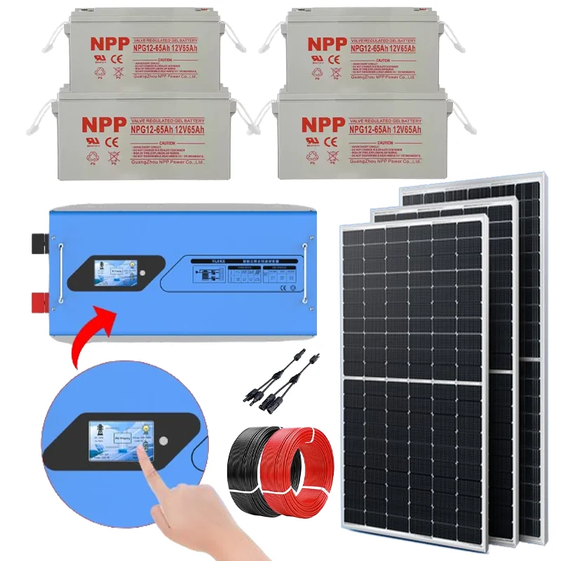 Solar System Complete For Home Kit With Battery 10kw 10000W 220V Off Grid PV Panel 550W UPS Hybrid Inverter With MPPT Farm Home