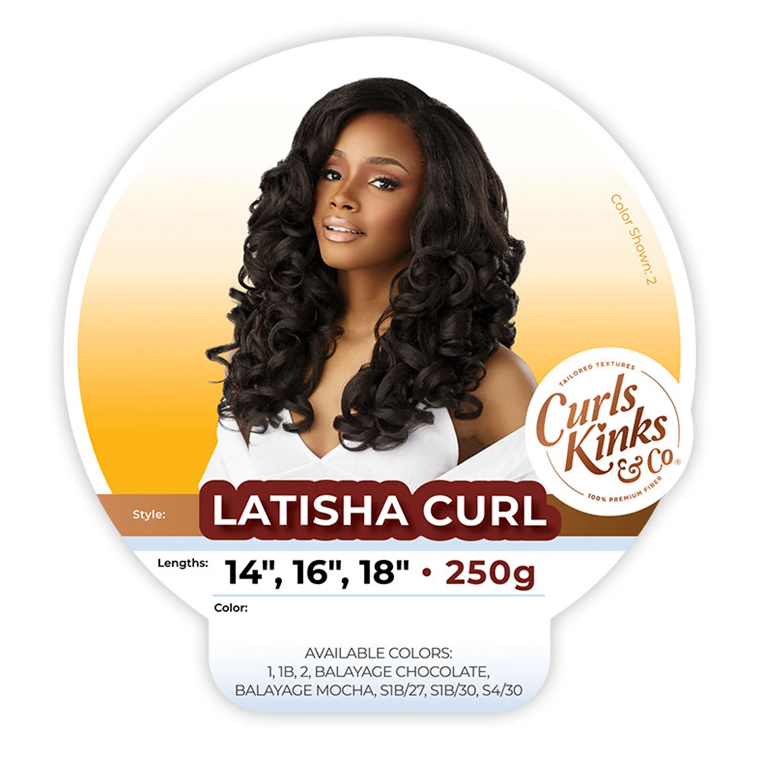 Sensationnel الاصطناعية نسج تجعيد الشعر Kinks N Co حزم 3X حزمة متعددة Latisha Curl 14 "16" 18"