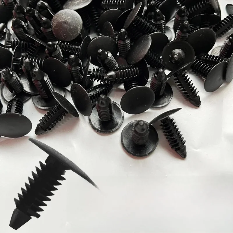 20-100 pièces attaches automatiques Clips de voiture en Nylon noir en plastique Rivet garde-boue pare-chocs bouclier retenue attaches de plafond pour GM Ford Chrysler