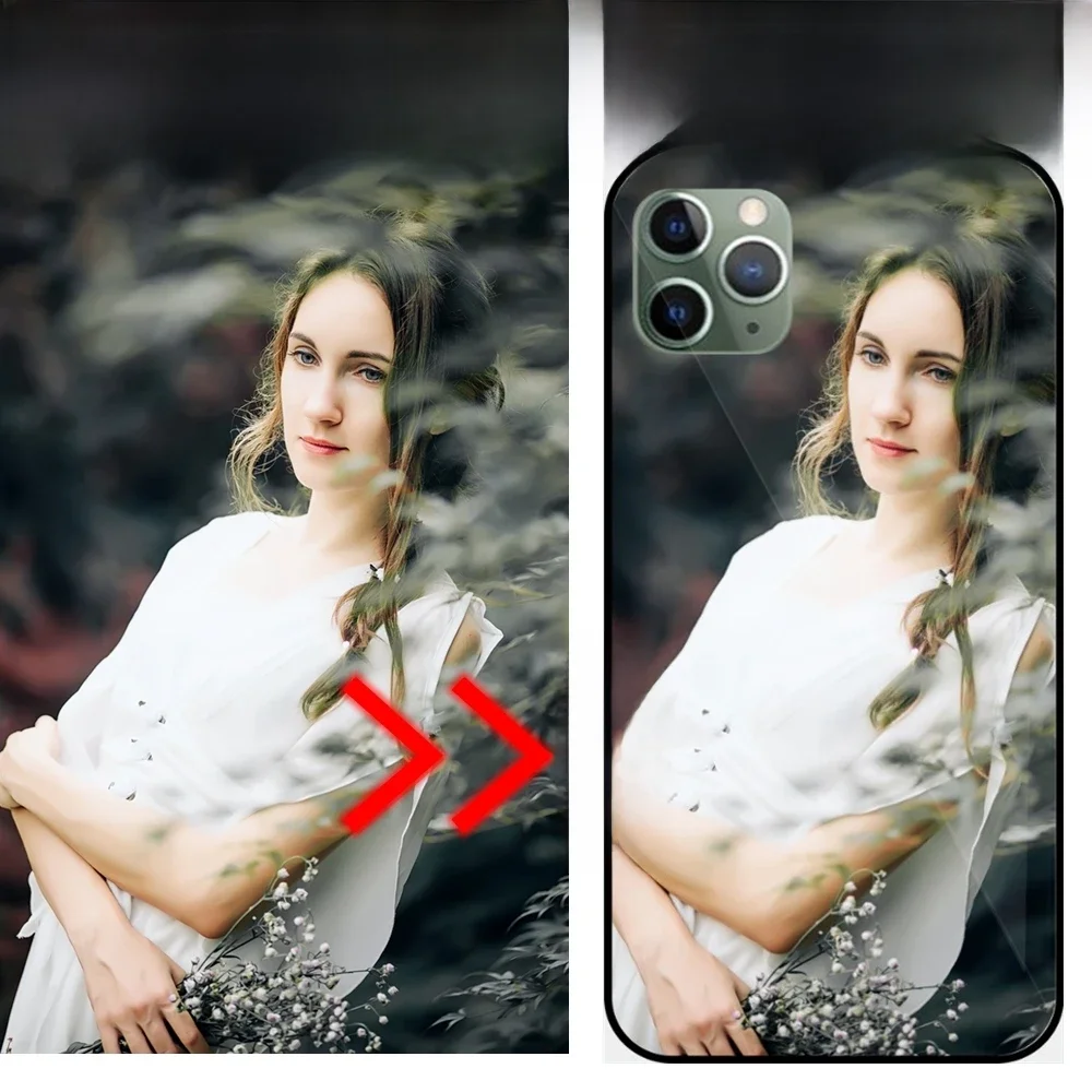 Personifizierte Glas Telefon Fall für IPhone 16 15 13 14 12 7 8 Plus X 11 Pro XS MAX XR Abdeckung