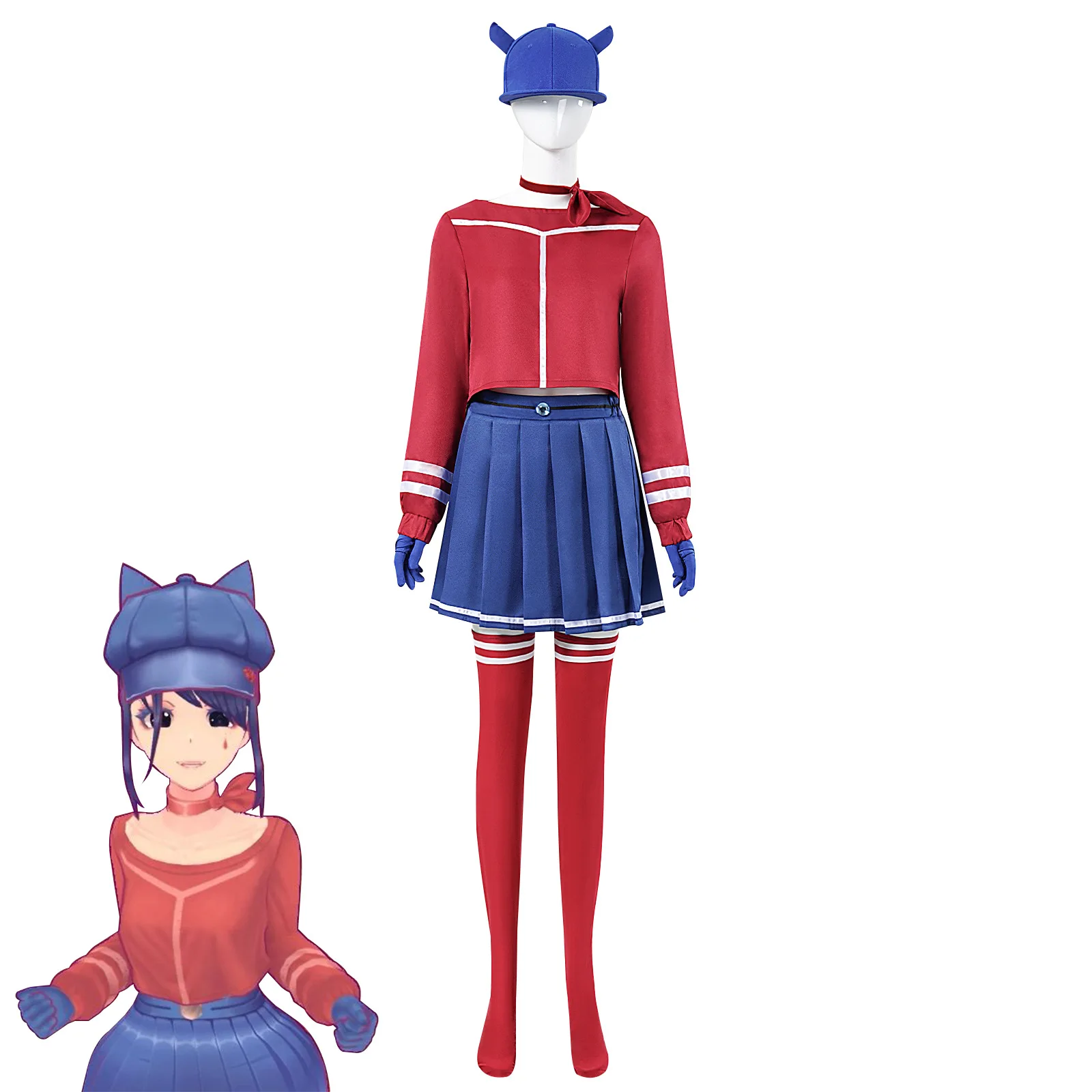 Anime Horror Game MiSide Cosplay For Women Mita Мита Costume JK School Uniform Cute Dress Lolita Mita Cosplay for Adult