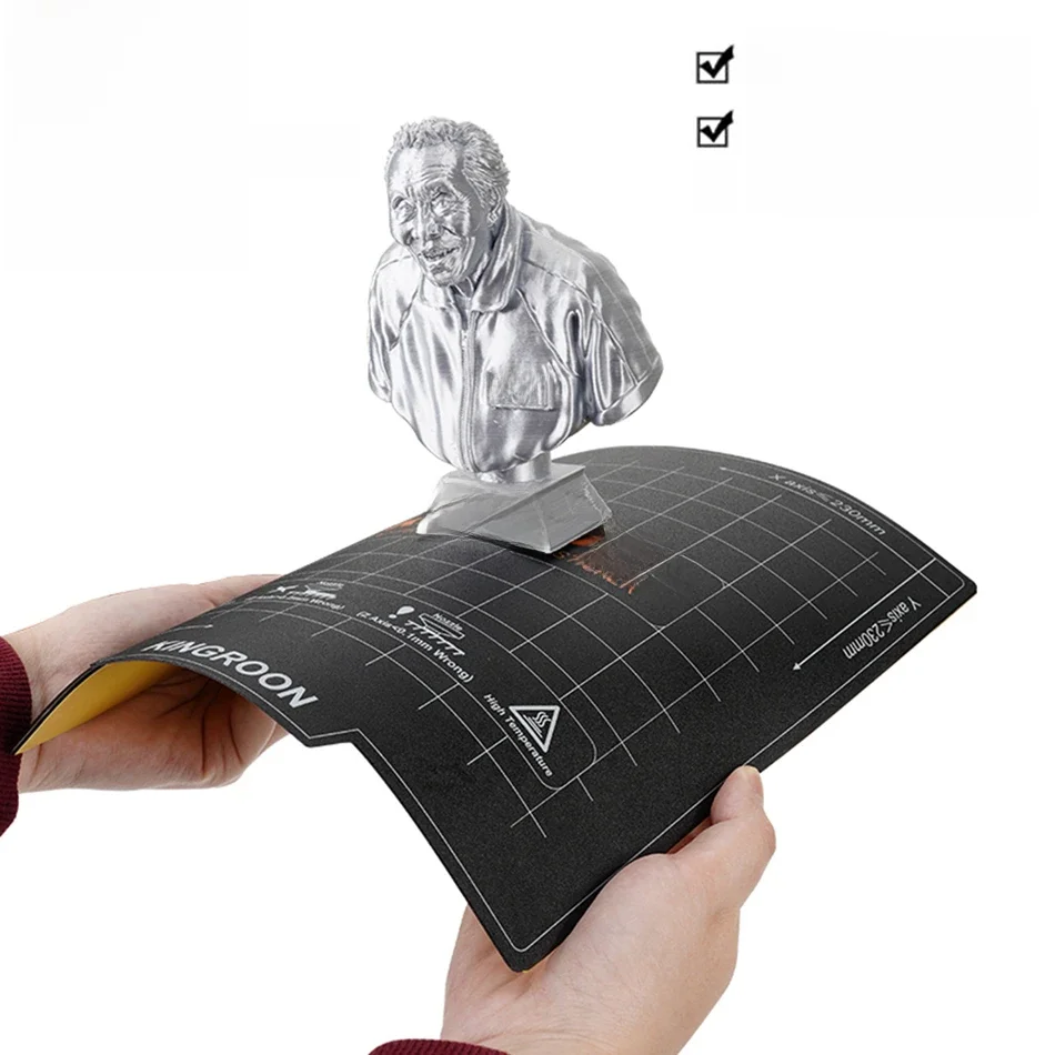 Drukarka KINGROON 3D z elastycznym płytka magnetyczna 180x 180/235x235mm płyta do zabudowy magnetyczny do KP3S KP5L Ender 3 CR10 — zdjęcie produktu 7