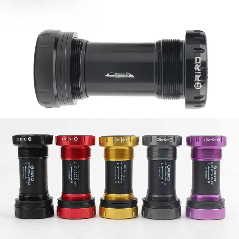 AliExpress riro RIRO Bicycle Bottom Bracket BSA Thread Kit Road MTB Bike BB68 Bottom Bracket Fit Frame 68/73 Crank Axis 24/22mm for Shimano/SRAM