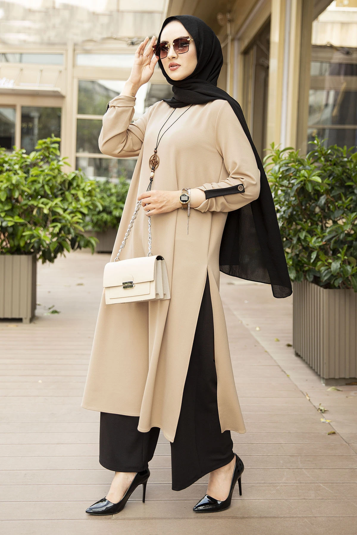 ChairoMagnolia-conjunto musulmán de 3 piezas, Abaya, Hijab de Turquía, caftán, caftán, ropa islámica, Abayas conjuntos mujer musulmana  chandals