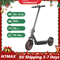 SUNNIGOO Foldable Electric Scooter 500W Max Power 35KM/H Max Speed 40KM Long Range 10 Inch With APP Shock Absorption Escooters