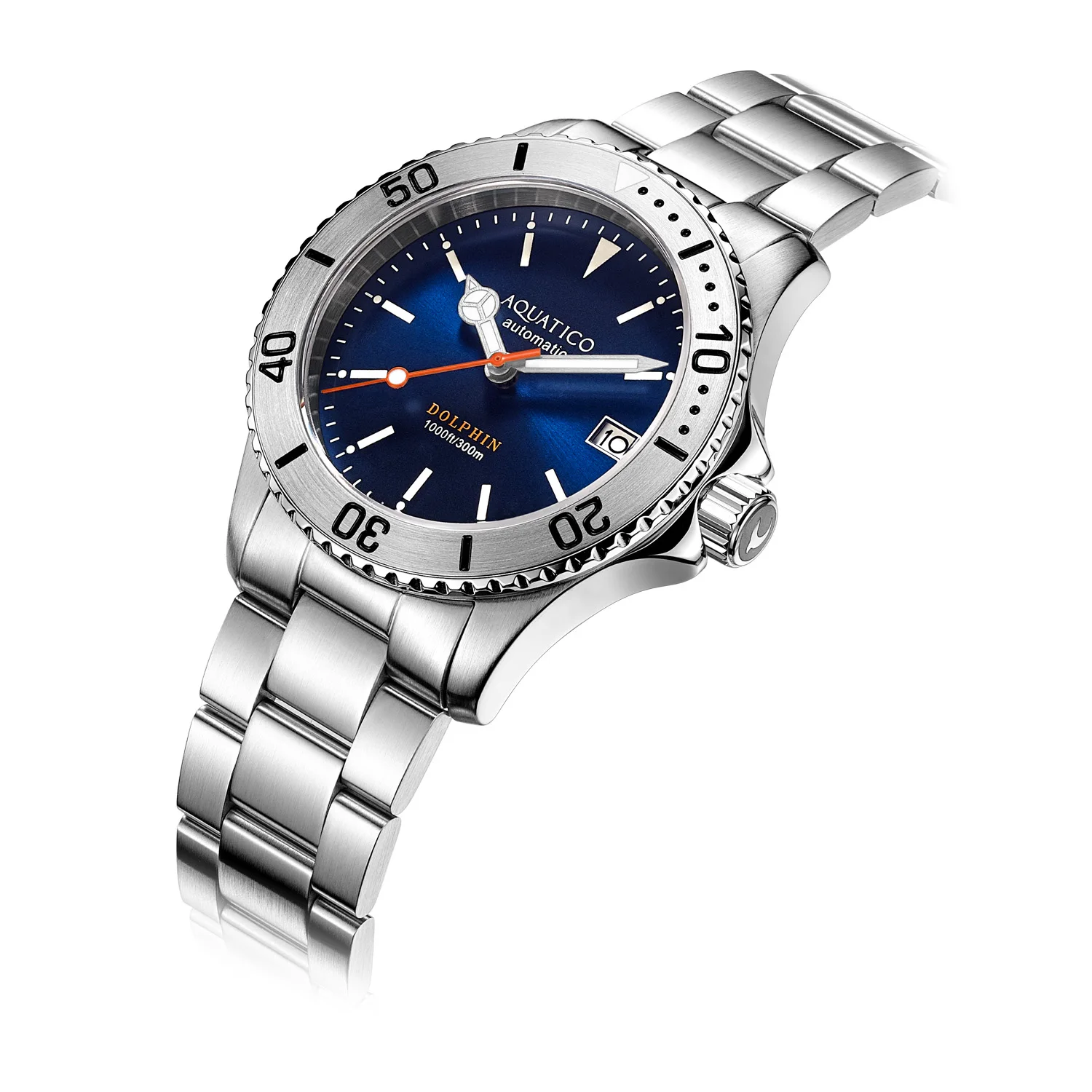 Aquatico Dolphin Automatic Dive Watch Blue Dial (NH35)