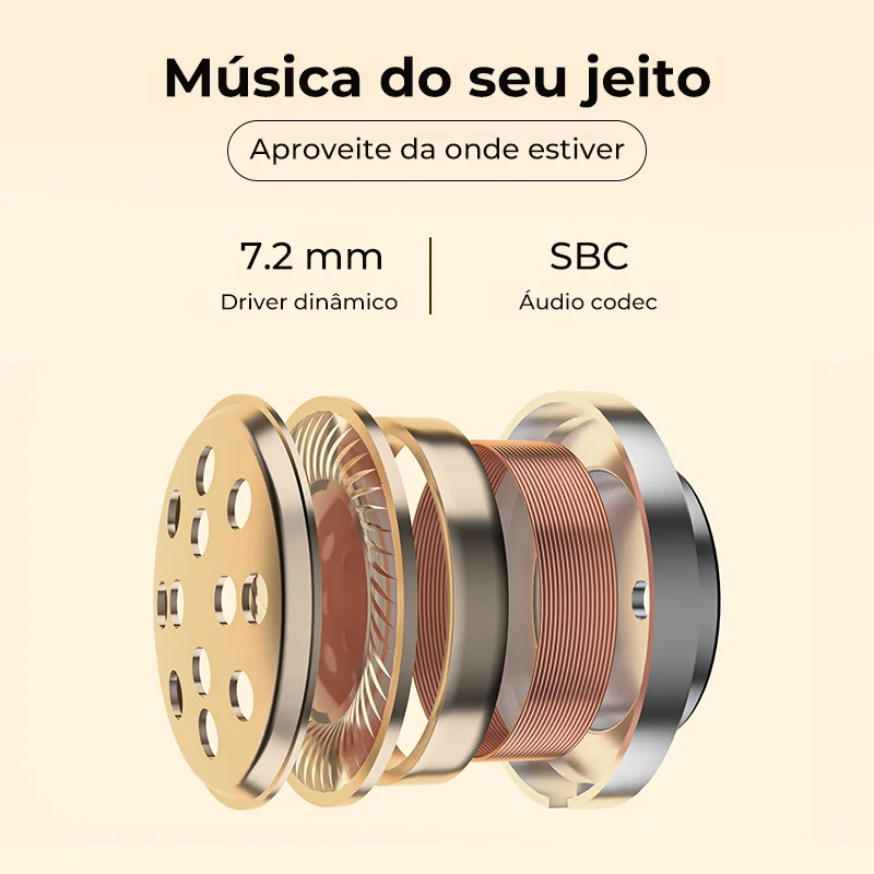 QCY Fone de Ouvido Sem Fio T13 TWS 4 Mics Control Por Toque e Bluetooth 5.1 Cancelamento de Ruido e de Eco Recarregable