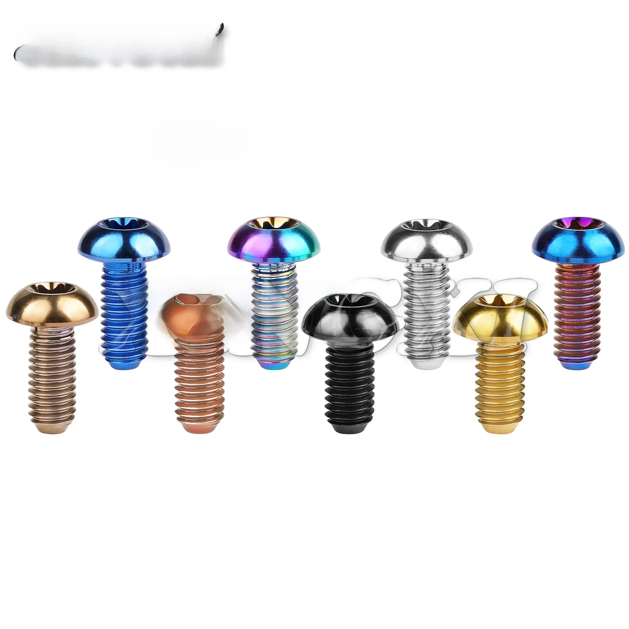 AliExpress NONE Xingxi 12Pcs Titanium Ti M5x10 12mm Screw Bolt for Disc Brake Rotors Mountain Bike & Road Bike T25 Torx Head Bicycle disc