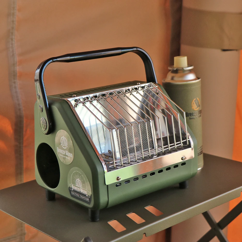 BreezeMoon التخييم موقد غاز البوتان صغير الصيد سخان التخييم الصغيرة في الهواء الطلق المحمولة سيارة التخييم #4