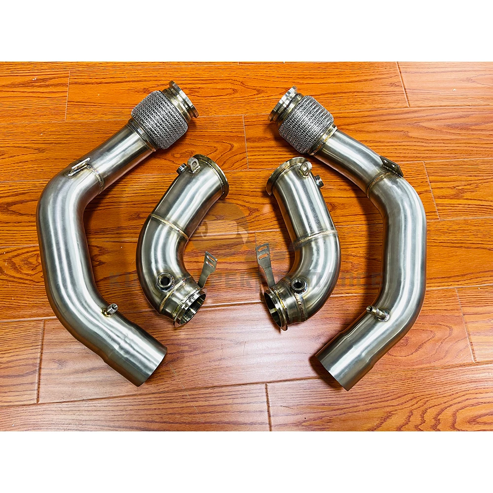 

KUNGFU PERFORMANCE 3.5'' SS304 High Flow Catless 2020+ F96 X6M F95 X5M Downpipes