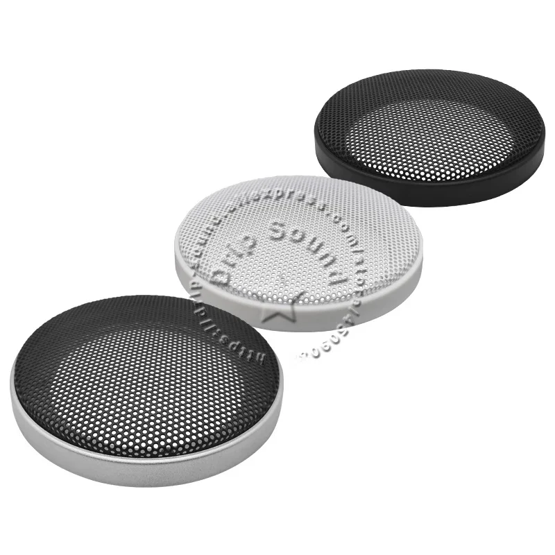 Dla 3 "Cal osłona głośnika pokrywa hige-grade samochodowy sprzęt Audio dekoracyjne koło siatka metalowa kratka siatka ochronna 106mm czarny/biały/srebrny — zdjęcie 2