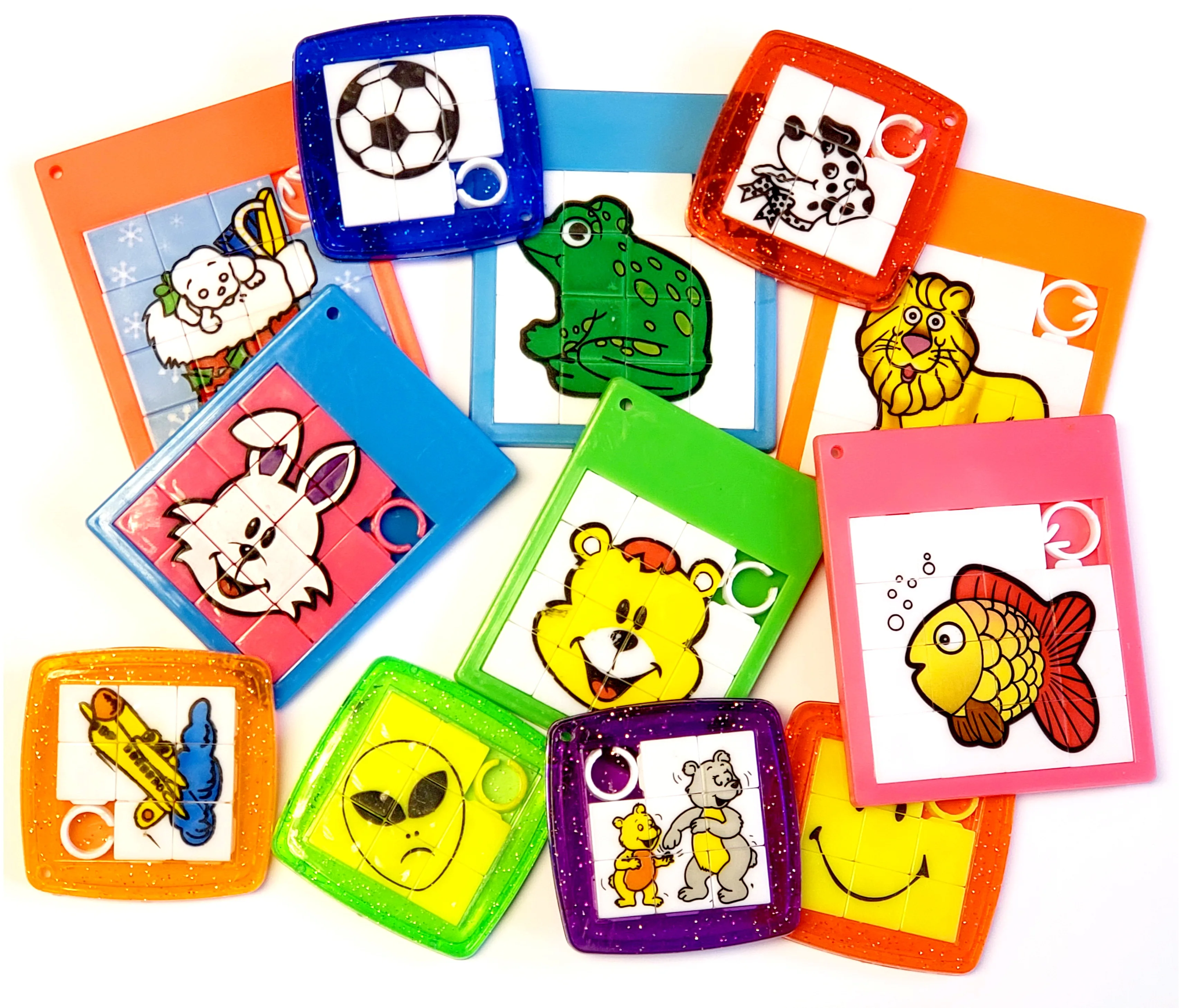 

24 Pcs Different Slider Puzzle Brain Teaser IQ Game Christmas Halloween Birthday Party Favor Toys Educational Learning Tool