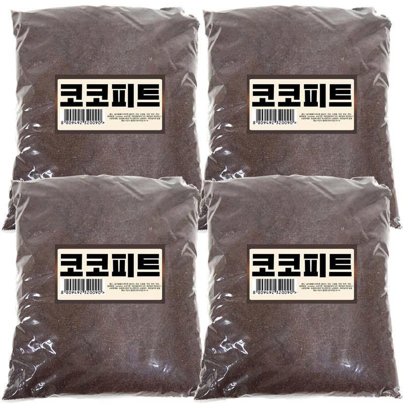 مجموعة حفرة جوز الهند لزراعة الأرضيات والتربة والحلزون ونشارة الخشب والأبيض والأسود ، wwukwa ، 2L x 4 قطع