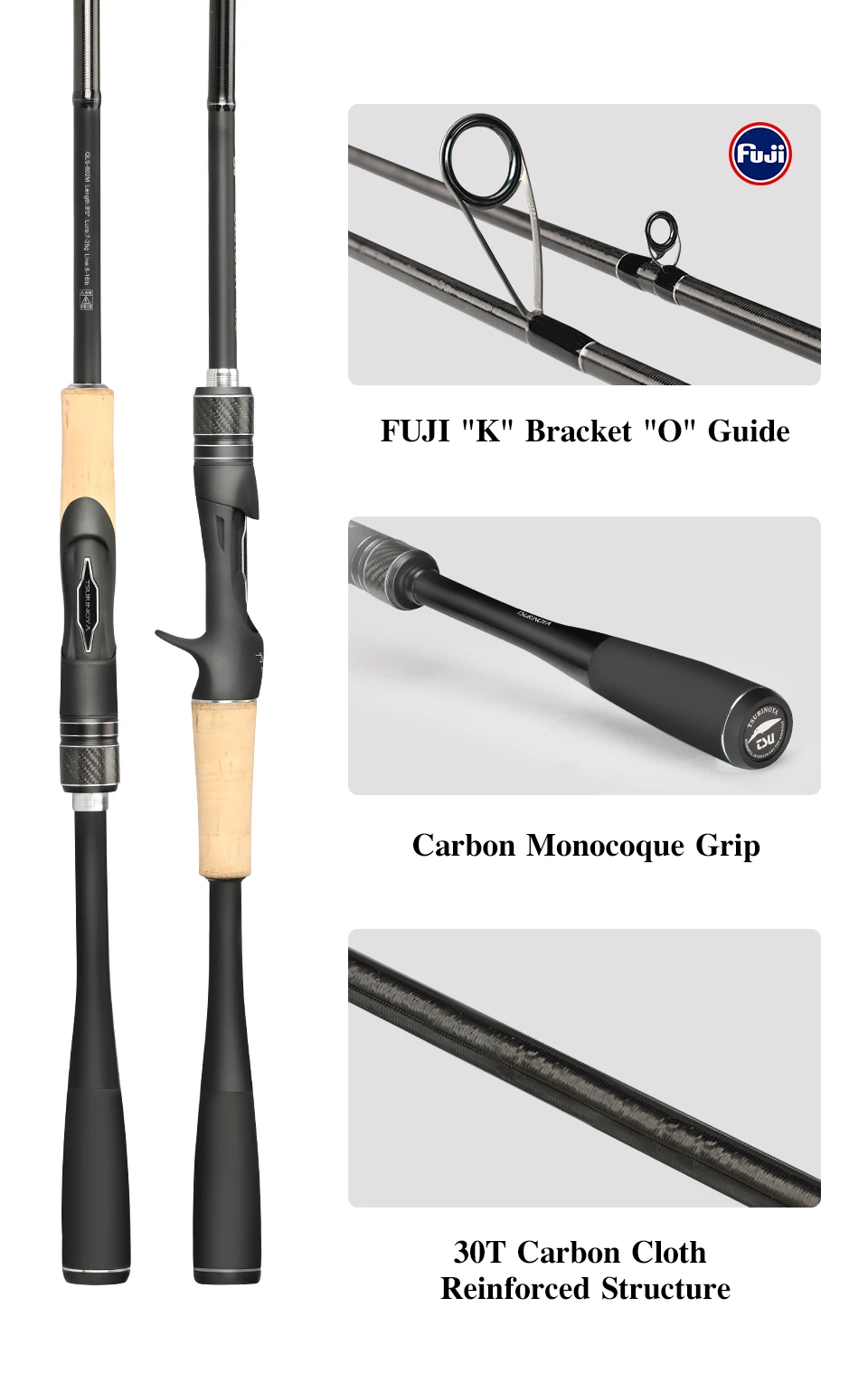 TSURINOYA Long Casting Model Shore Fishing Rod DRAGON 2.28m 2.44m ML M Fast Action FUJI Guide Spinning Rod For Seabass Saltwater