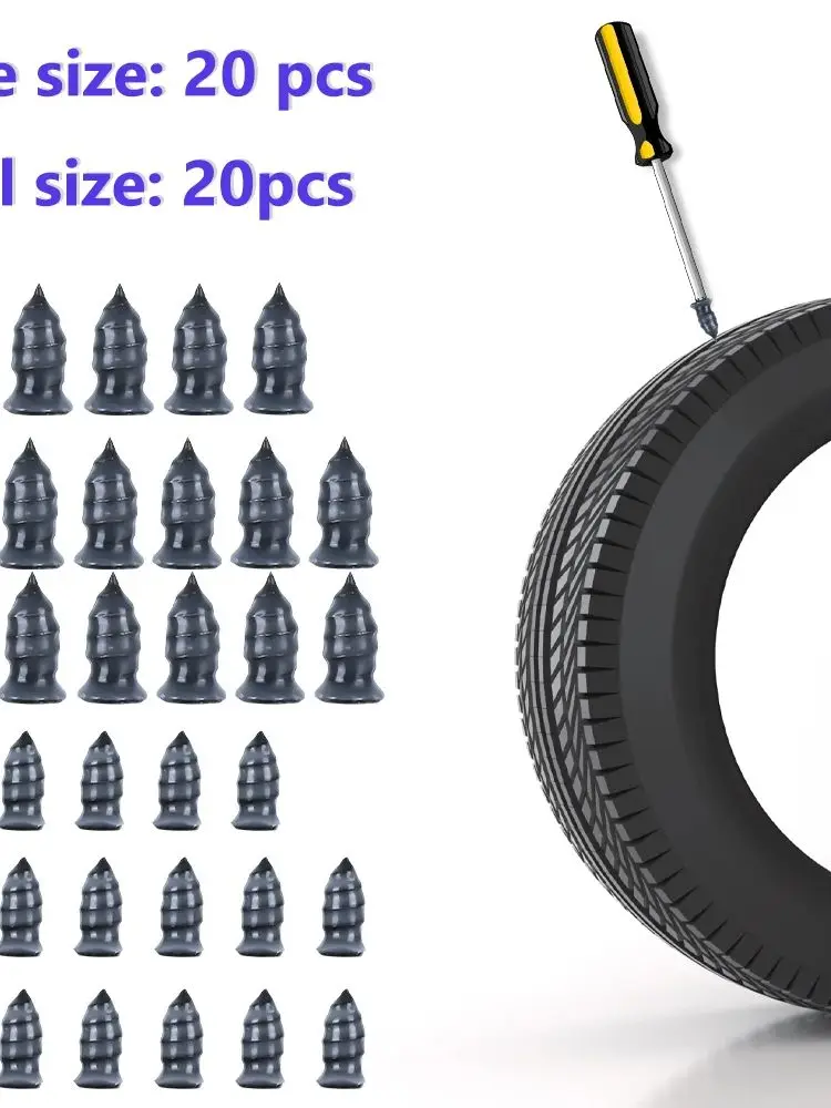 AliExpress podofo Podofo 40pcs Tire Puncture Repair Nails For Car Motorcycle Scooter Bike Vacuum Tyre Repairing Rubber Metal Nail Set