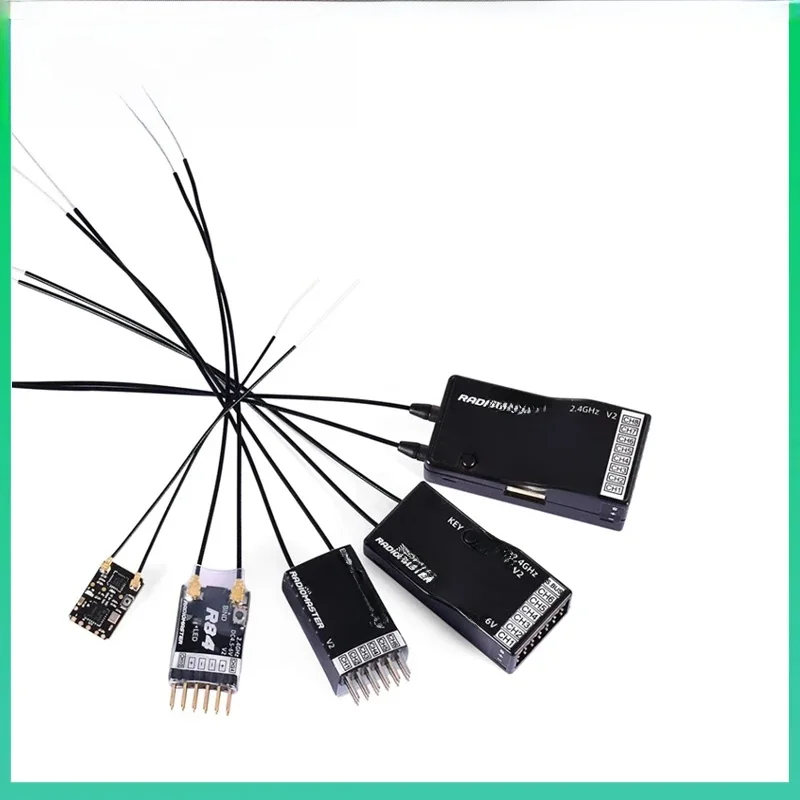 SkyCityFPV Radiomaster R81 R84 R86C R88 V2 Récepteur 2.4G 4CH-8CH compatible avec FRSKY D8 adapté aux avions télécommandés