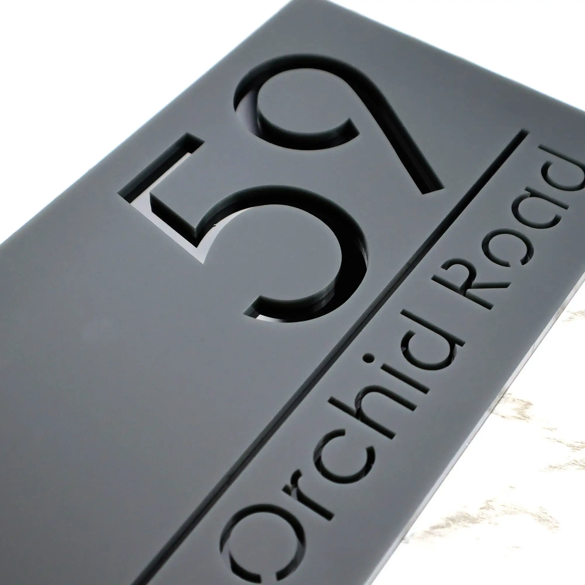 House Signs Door Number Modern Floating Custom Matt Acrylic House Numbers Bespoke House Address Numbers Plaque