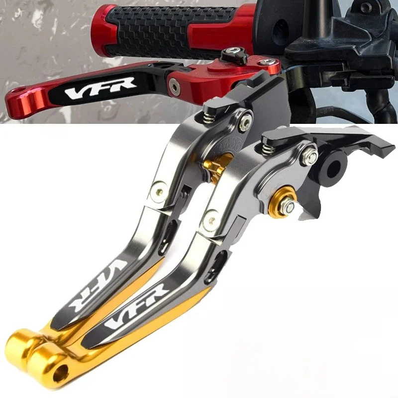 Składane dźwignie sprzęgła hamulca dla VFR 800F/X VFR800 F/VTEC VFR1200X VFR800X motocyklowe uchwyty CNC wysuwane regulowane — 2
