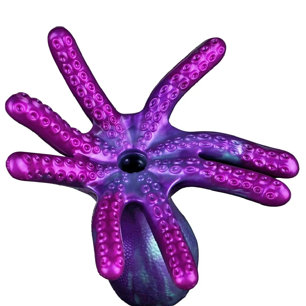 Tentacle Shaped Silicone Toy with Manual Air Pump Cthulhu Realistic Male Masturbation Cup Vacuum Squeeze Stroker Adult Sex Toy 2